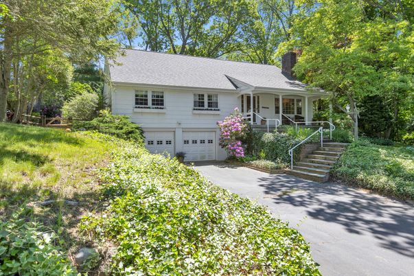 Attached, Backyard, Exterior, Facade, Cape Cod