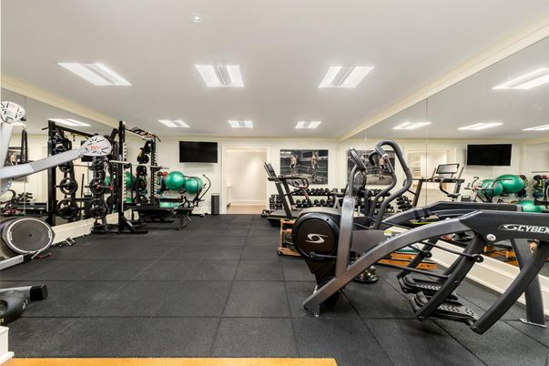 Fitness Equipment, Gym, Interior, Recessed Lighting