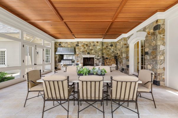 Exterior, Fireplace, Interior, Stone Walls, Wooden Ceilings
