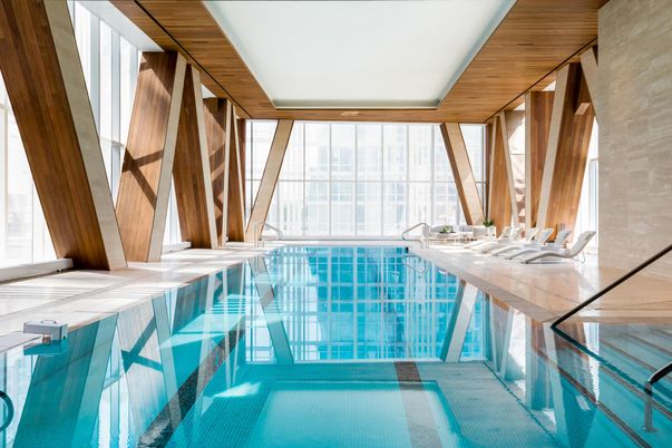 Interior, Pool, Wooden Walls