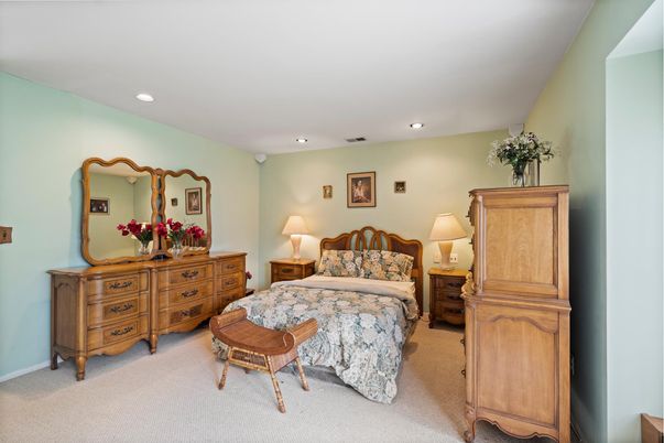 Bedroom, Interior, Recessed Lighting