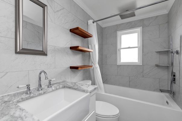 Bathroom, Interior, Marble Walls