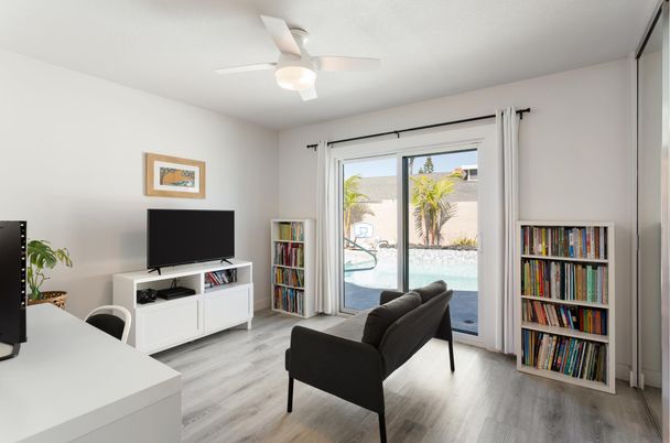 Home Office, Interior, Wood Texture Flooring