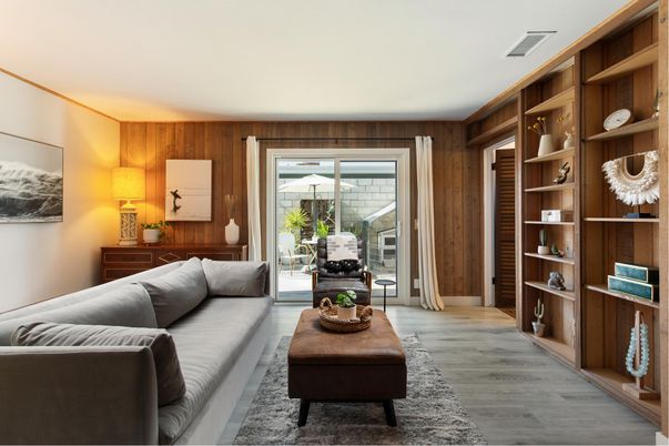 Interior, Living room, Wood Texture Flooring, Wooden Walls