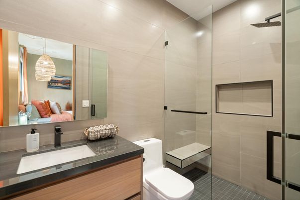 Bathroom, Glass Shower, Interior