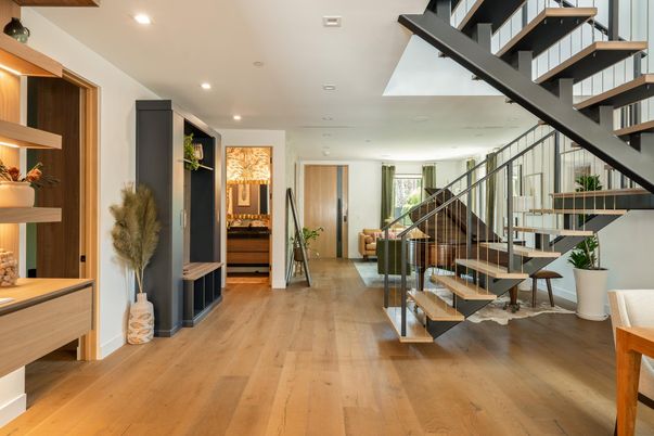 Interior, Recessed Lighting, Wood Texture Flooring