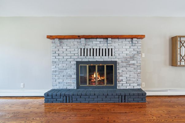 Fireplace, Interior, Wood Texture Flooring
