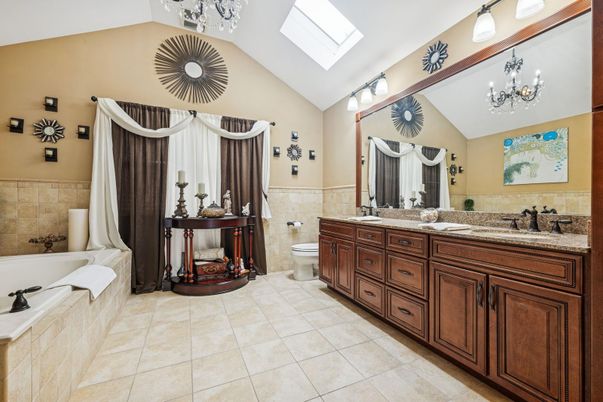 Bathroom, Chandelier, Dual Sink Vanities, Interior