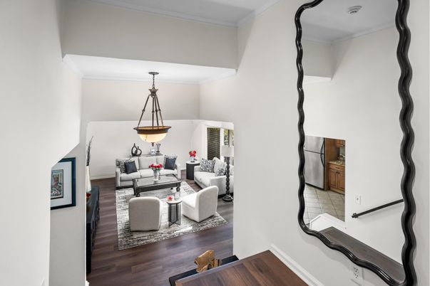 Interior, Living room, Pendant Lights, Wood Texture Flooring