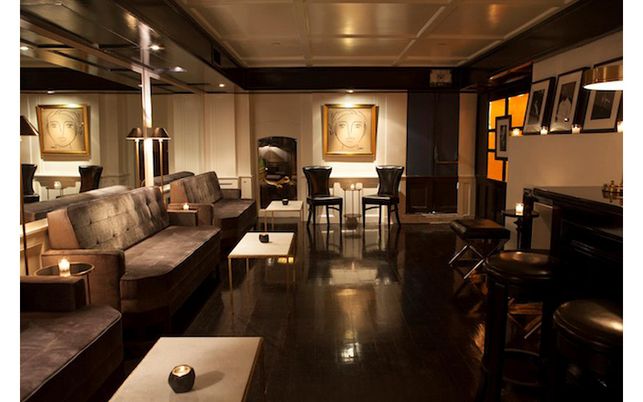 Dining room, Interior, Living room, Recessed Lighting, Wood Texture Flooring