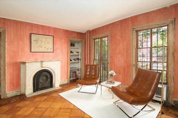 Fireplace, Interior, Wood Texture Flooring