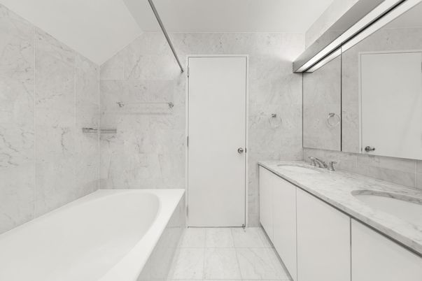 Bathroom, Dual Sink Vanities, Interior, Marble, Marble Walls