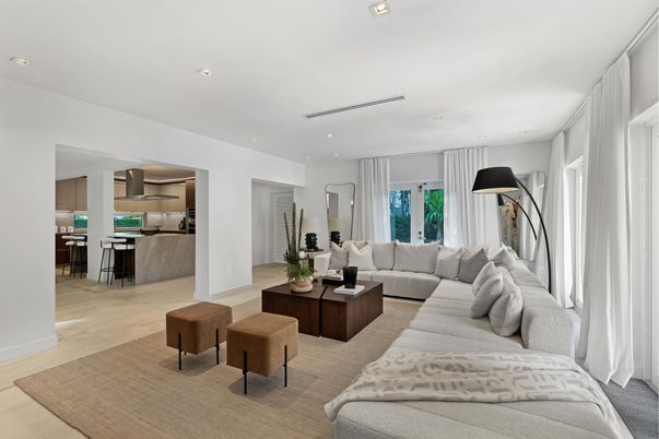 Interior, Kitchen, Living room, Recessed Lighting