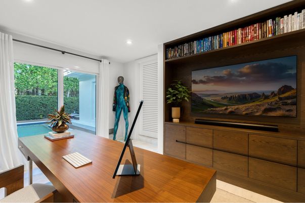 Home Office, Interior, Recessed Lighting