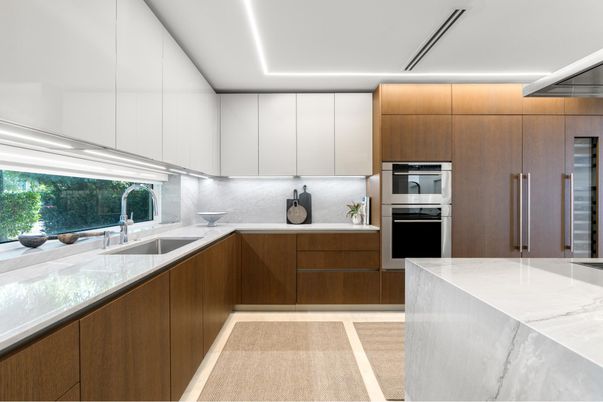Interior, Kitchen, Recessed Lighting, Stainless Steel Appliances