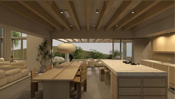 Interior, Kitchen, Recessed Lighting