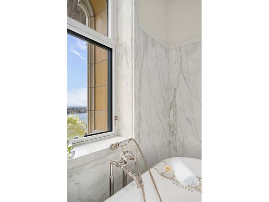 Bathroom, Interior, Marble Walls