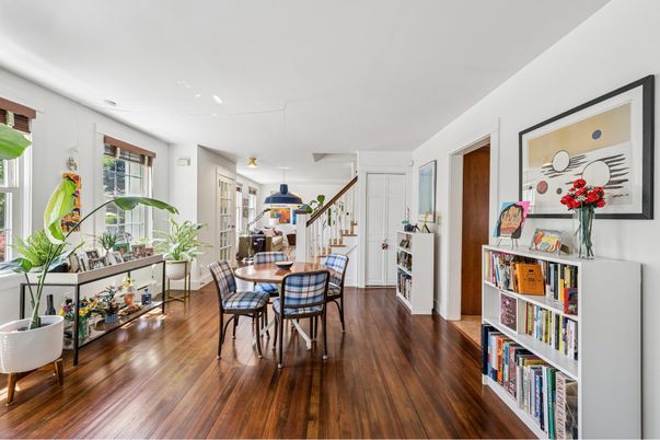 Dining room, Interior, Wood Texture Flooring