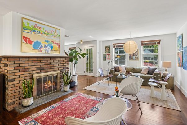 Fireplace, Interior, Living room, Wood Texture Flooring
