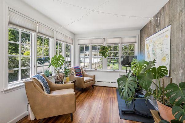 Interior, Sun Room, Wood Texture Flooring