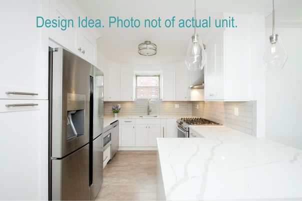 Interior, Kitchen, Pendant Lights, Stainless Steel Appliances, Wood Texture Flooring