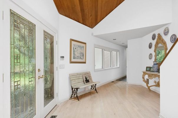 Interior, Recessed Lighting, Wooden Ceilings, Wood Texture Flooring