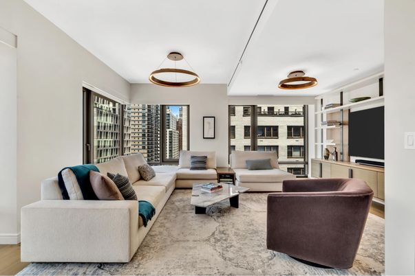 Interior, Living room, Pendant Lights, Wood Texture Flooring