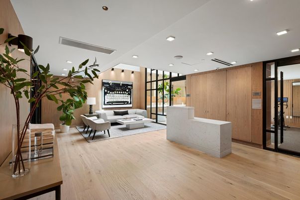 Interior, Living room, Recessed Lighting, Wood Texture Flooring, Wooden Walls