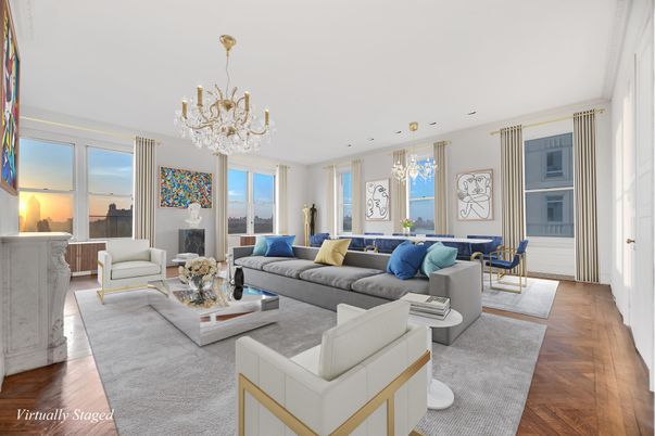 Chandelier, Interior, Living room, Recessed Lighting, Wood Texture Flooring