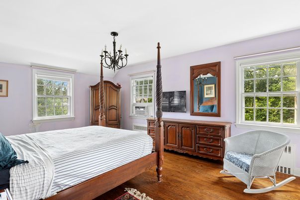 Bedroom, Chandelier, Interior, Wood Texture Flooring