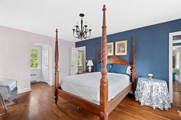 Bedroom, Chandelier, Interior, Wood Texture Flooring