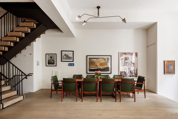 Dining room, Interior, Wood Texture Flooring