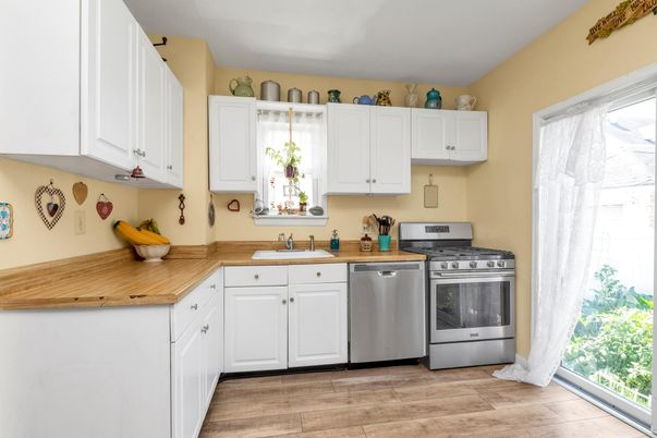 Interior, Kitchen, Wood Texture Flooring