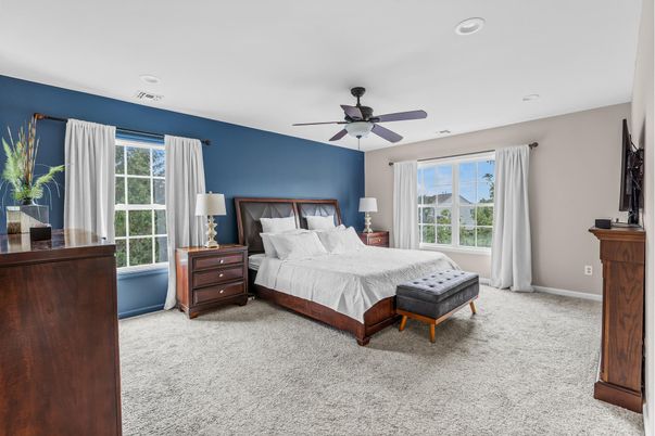 Bedroom, Interior, Recessed Lighting