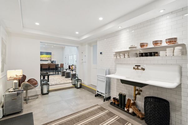 Interior, Recessed Lighting, Stone Walls