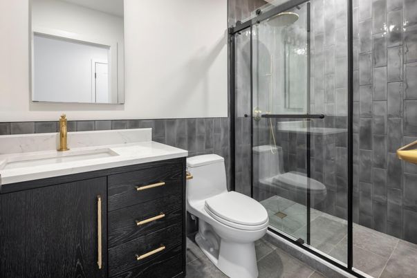 Bathroom, Glass Shower, Interior