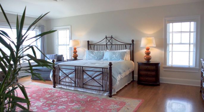 Bedroom, Interior, Wood Texture Flooring