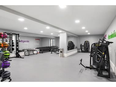 Fitness Equipment, Gym, Interior, Recessed Lighting
