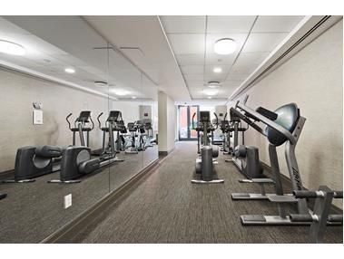 Fitness Equipment, Gym, Interior, Recessed Lighting