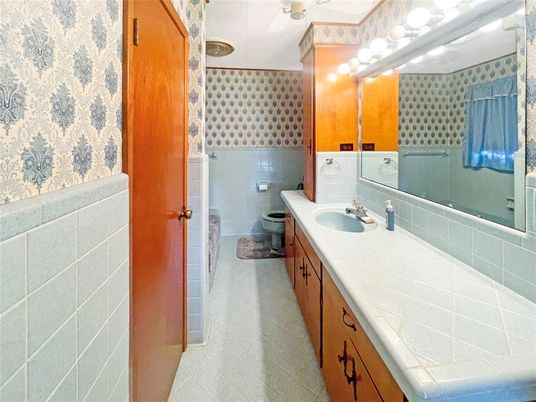 Bathroom, Glass Shower, Interior, Tile Countertops