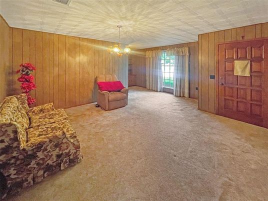 Chandelier, Interior, Wooden Walls