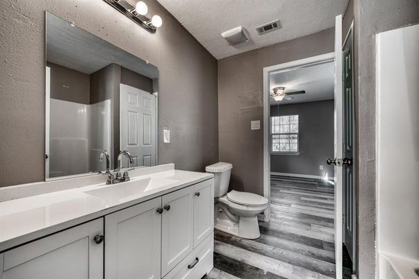 Bathroom, Interior, Wood Texture Flooring