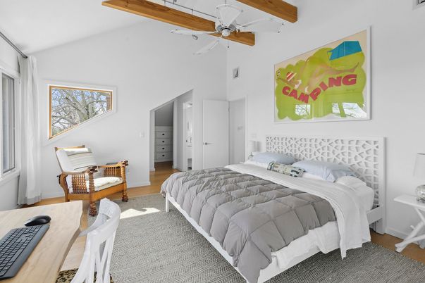 Bedroom, Interior, Wooden Beams, Wood Texture Flooring