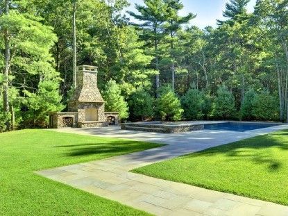 Backyard, Exterior, Fireplace