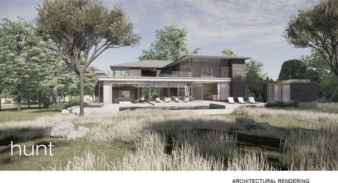 Backyard, Exterior, Facade, Modern