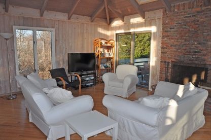 Fireplace, Interior, Living room, Stone Walls, Wooden Beams, Wooden Ceilings, Wood Texture Flooring, Wooden Walls