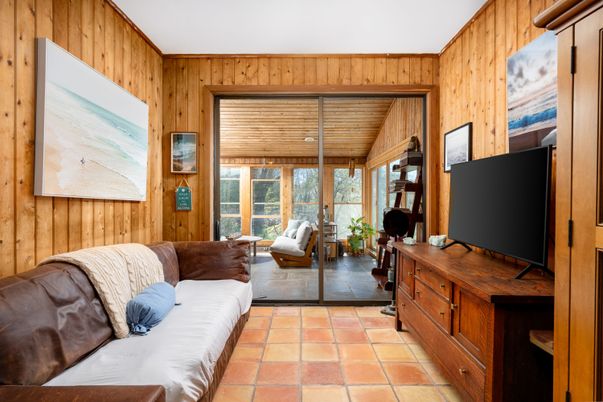 Interior, Living room, Wooden Walls