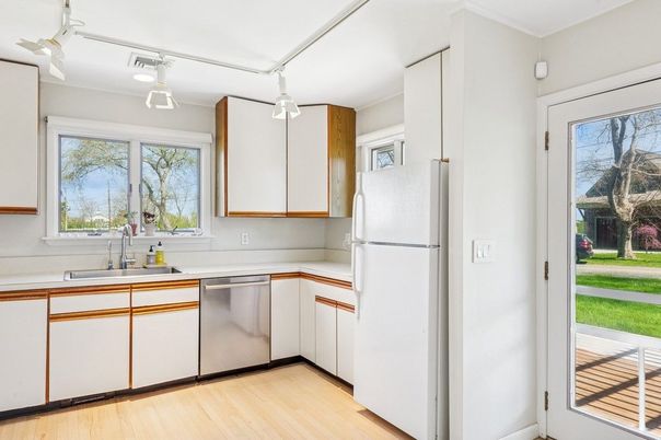 Interior, Kitchen, Wood Texture Flooring
