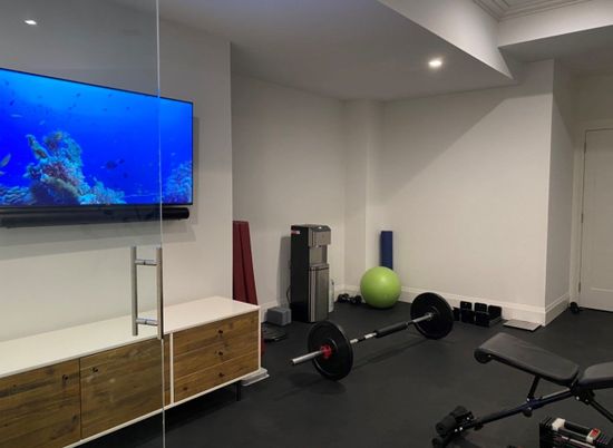 Fitness Equipment, Interior, Recessed Lighting