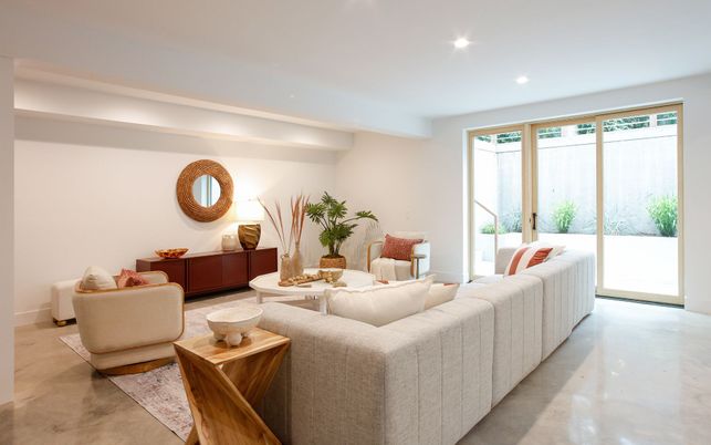 Interior, Living room, Recessed Lighting